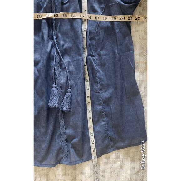 T42 Sheilay chambray western inspired top - Picture 8 of 9